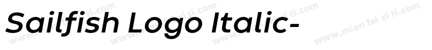 Sailfish Logo Italic字体转换